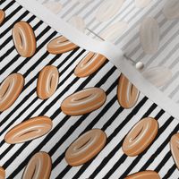(small scale) glazed donuts (black stripes) C19BS