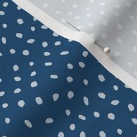 Confetti spots navy blue – tiny scale