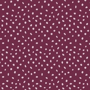 Confetti spots burgundy – tiny scale