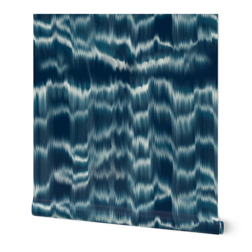 Shibori inspired tie-dye waves