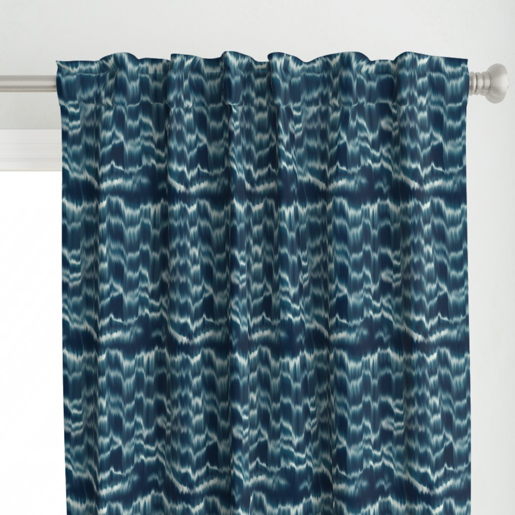 Shibori inspired tie-dye waves