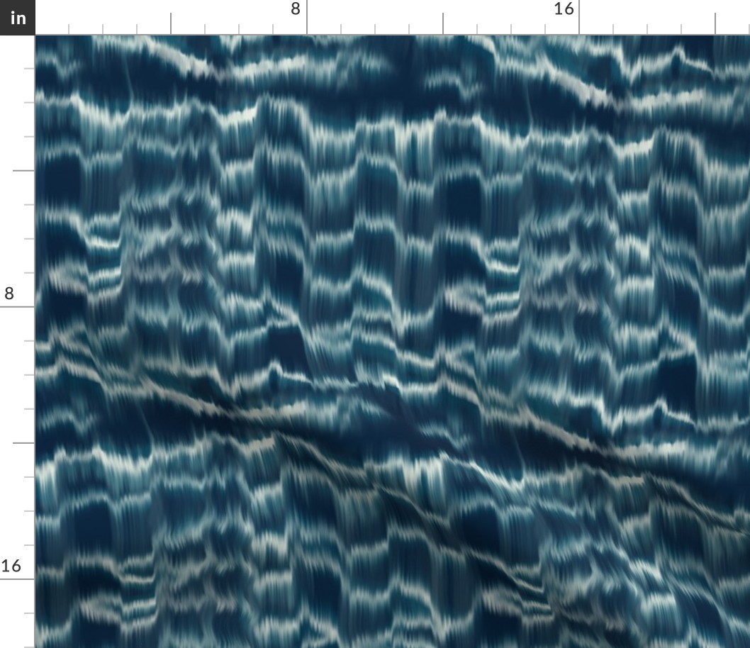 Shibori inspired tie-dye waves