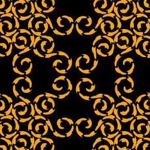 Designer Yellow Swirls