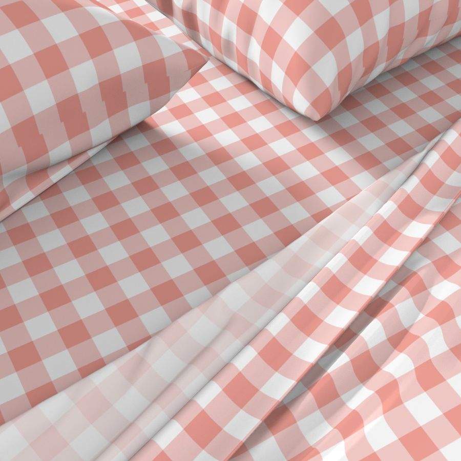 Coral Gingham