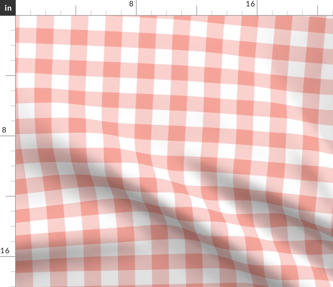 Coral Gingham