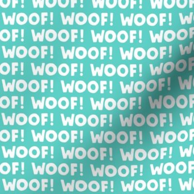 Woof! - Dog - teal - LAD19