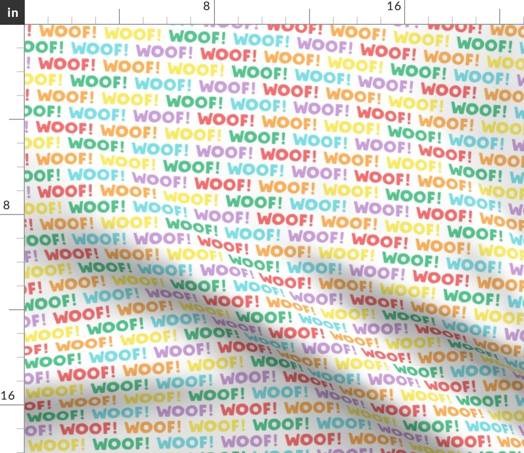 Woof! - Dog - rainbow - LAD19