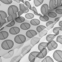 Black and White Stripes in Circles