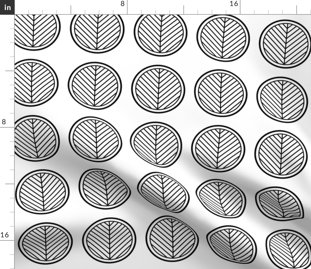 Black and White Stripes in Circles