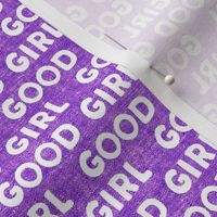 Good girl - dog - typography - purple - LAD19