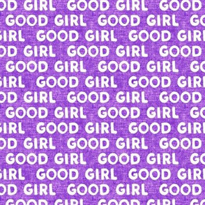 Good girl - dog - typography - purple - LAD19
