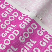 Good girl - dog - typography - hot pink - LAD19