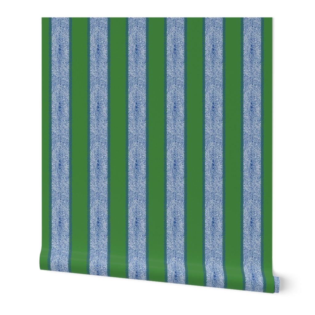 shagreen stripe custom green and blue willow