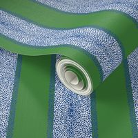 shagreen stripe custom green and blue willow