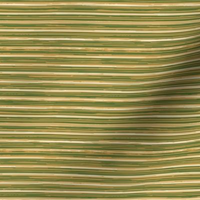 Gold, Ivory and Green Striped Texture -  horizontal