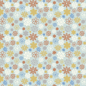 Floral pattern Light green