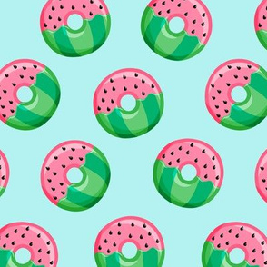 Watermelon donuts - blue - summer - fruit doughnuts - LAD19