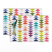 rainbow flying geese // small