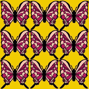 Butterflies - Pink Yellow