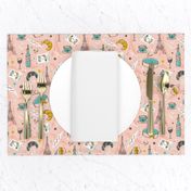 Parisian Girl - Blush Pink Small Scale