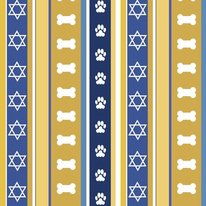 Dog Stripes Hanukkah_Medium Scale