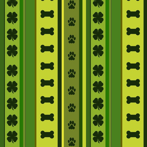 Dog Stripes St. Patrick's Day_Medium Scale