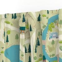 Large Scale Camping Play Mat