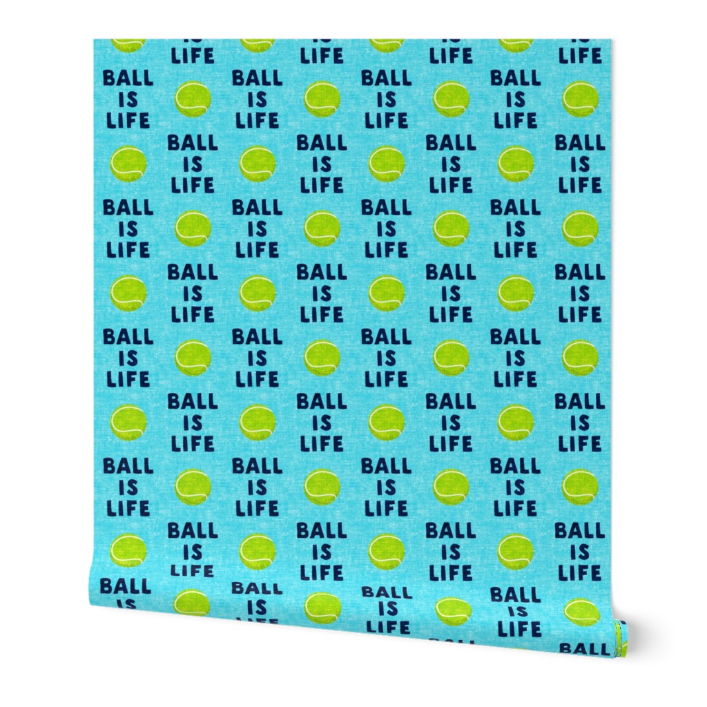 Ball is life - blue - dog - tennis ball - LAD19