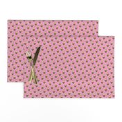 Bees Honeycomb Black&White on Pink O,75 inch