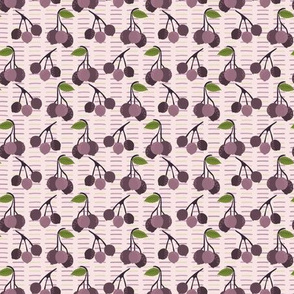 Realistic aronia berry illustration Seamless repeating pattern