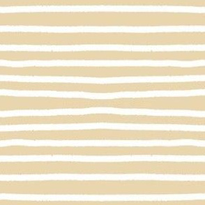 Sketchy Stripes // White on Biscuit