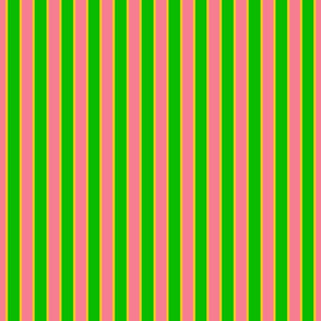 Pink Green Gold Stripes