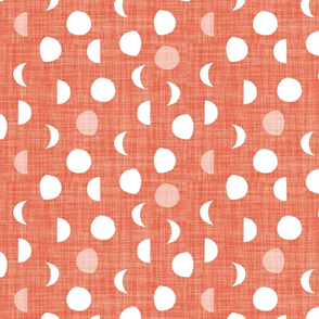 moon phases // coral linen