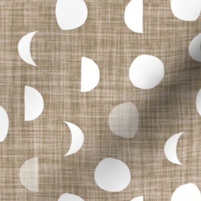 moon phases // taupe linen