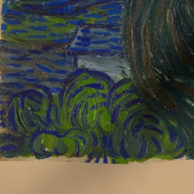Starry Night - bright colors - 36"x 42" panel