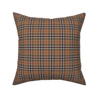 Southdown tartan - 2" tan/black/white