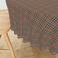 Southdown tartan - 2" tan/black/white