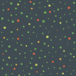 Dots - green on black