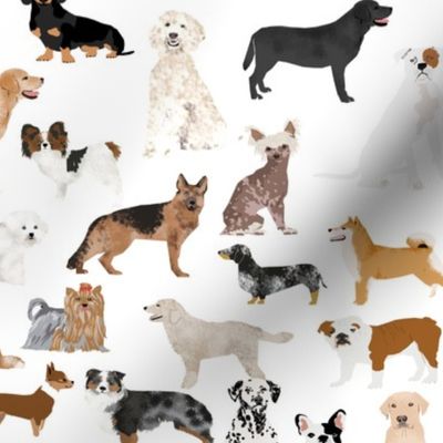 dogs -  dog fabric lots of breeds cute dogs best dog fabric best dogs cute dog breed design dog owners will love this cute dog fabric