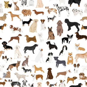 dogs -  dog fabric lots of breeds cute dogs best dog fabric best dogs cute dog breed design dog owners will love this cute dog fabric