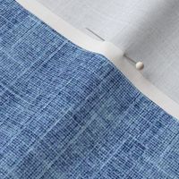 classic blue linen textured fabric or wallpaper