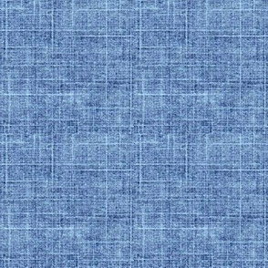 classic blue linen textured fabric or wallpaper