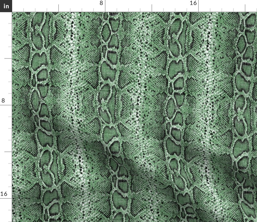 light moss snake skin on linen 