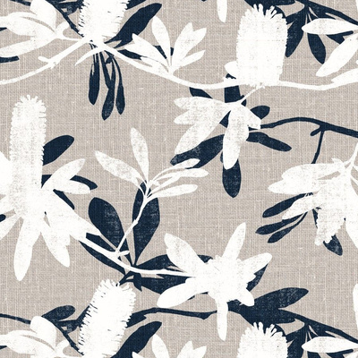 Screen Printed Flower Fabric, Wallpaper and Home Decor | Spoonflower