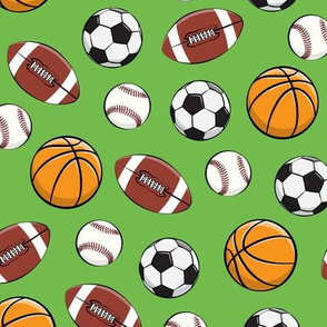 Play Ball - Sports - Basketball, football, baseball, soccer - grey - LAD19