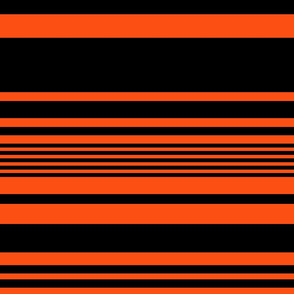 The Orange and the Black: Large Horizontal Stripes