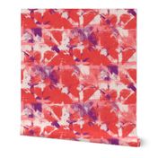 Shibori lilac red