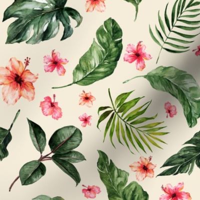 Tropical Hibiscus // Janna Cream