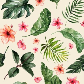 Tropical Hibiscus // Janna Cream