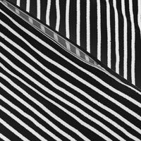 Sketchy Stripes // White on Black 